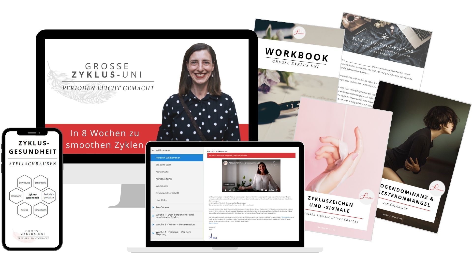 Grosse Zyklus-Uni Zyklus Onlinekurs Coaching Regelschmerzen Anne Lippold Grosse Zyklus-Uni Zyklus Onlinekurs Coaching Regelschmerzen Anne Lippold